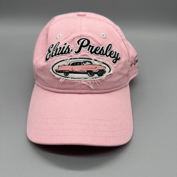 Graceland Accessories - Graceland Elvis Presley Pink Cadillac Embroidered Adjustable Baseball Hat